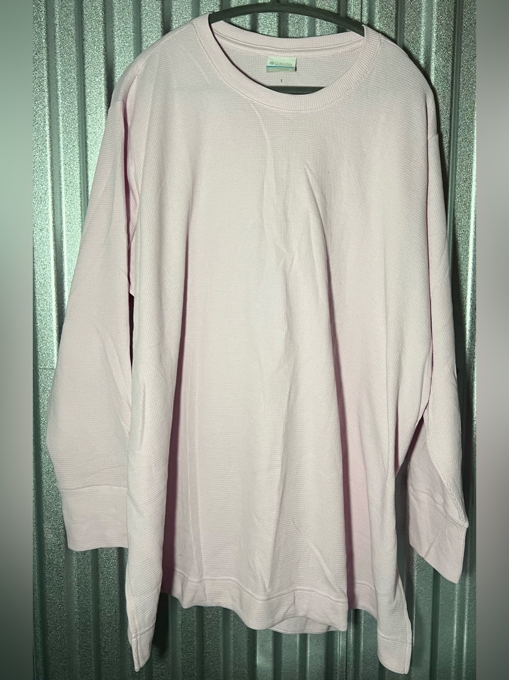 Columbia Holly Hideaway Waffle Tunic in Baby Pink 3x NWT